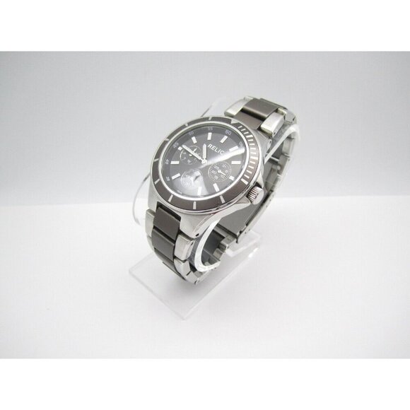 Men Relic Quartz 50m WR Analog 41mm Round Watch (H562) "New Battery" - Picture 6 of 10